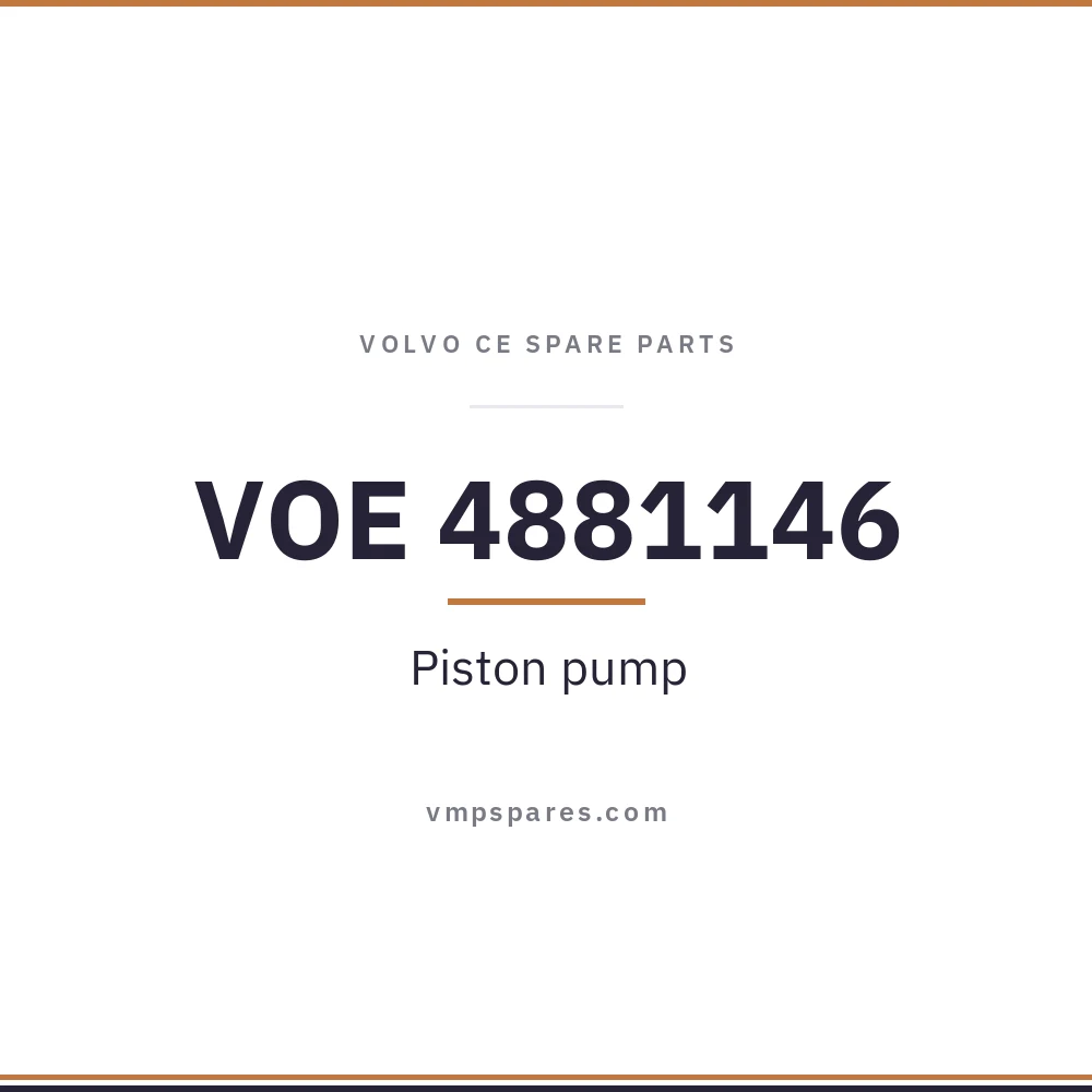 VOE 4881146 – Piston pump