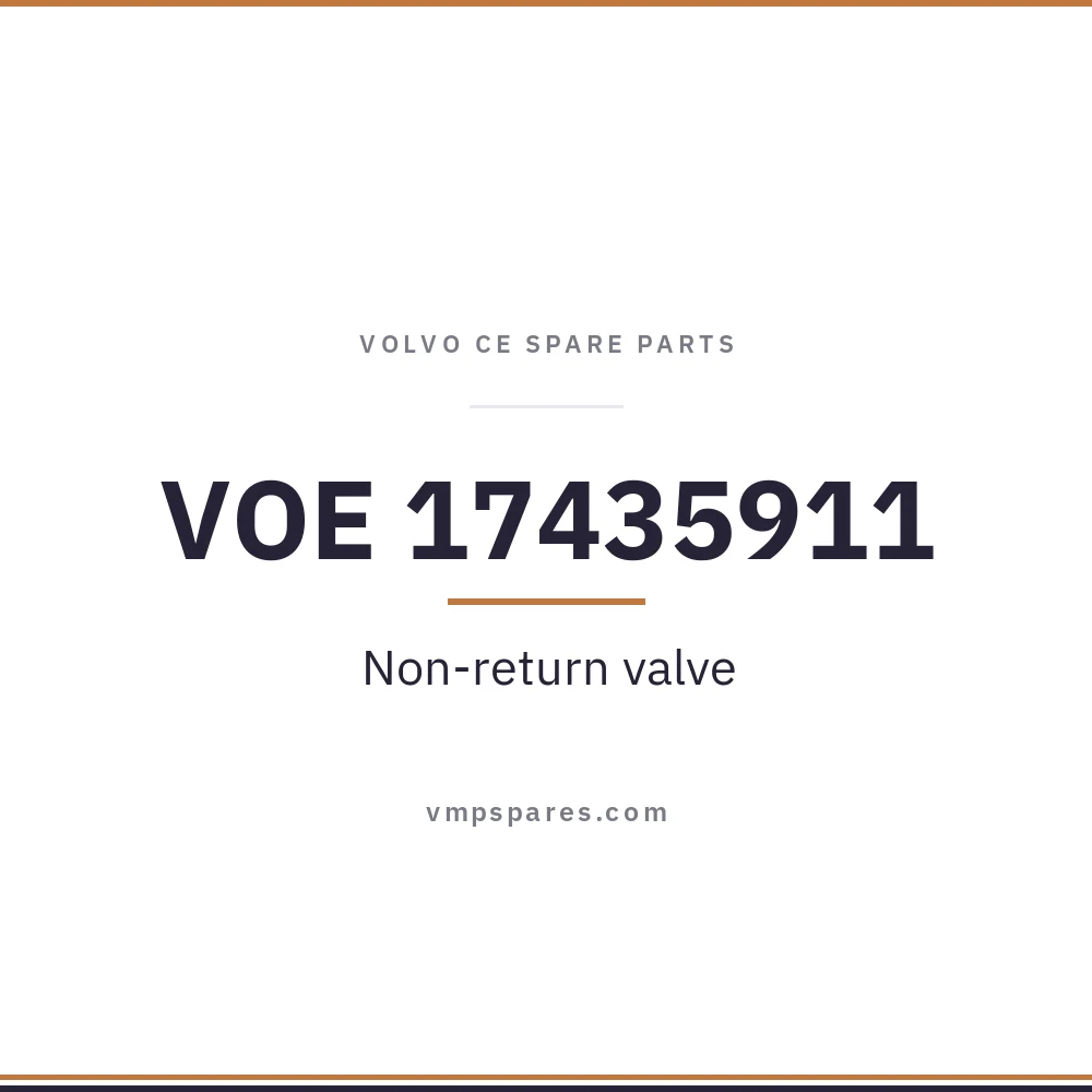 VOE 17435911 – Non-return valve