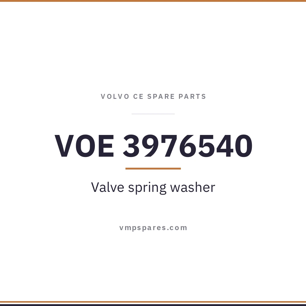 VOE 3976540 – Valve spring washer