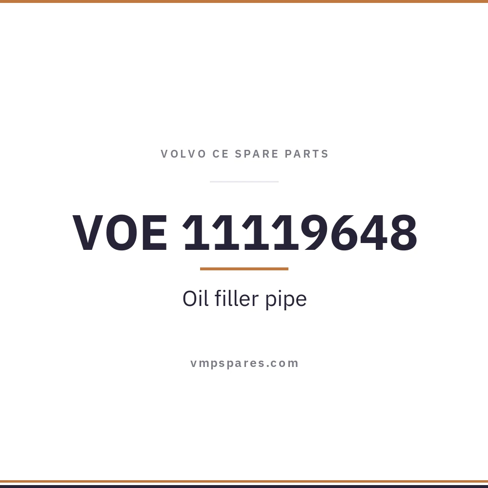 VOE 11119648 – Oil filler pipe