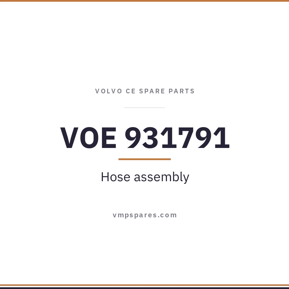 VOE 931791 – Hose assembly