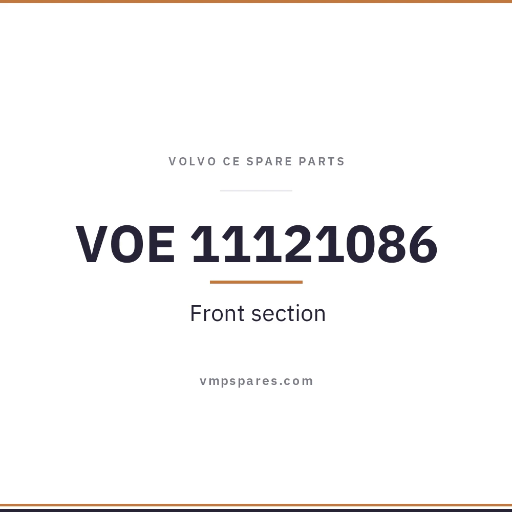 VOE 11121086 – Front section
