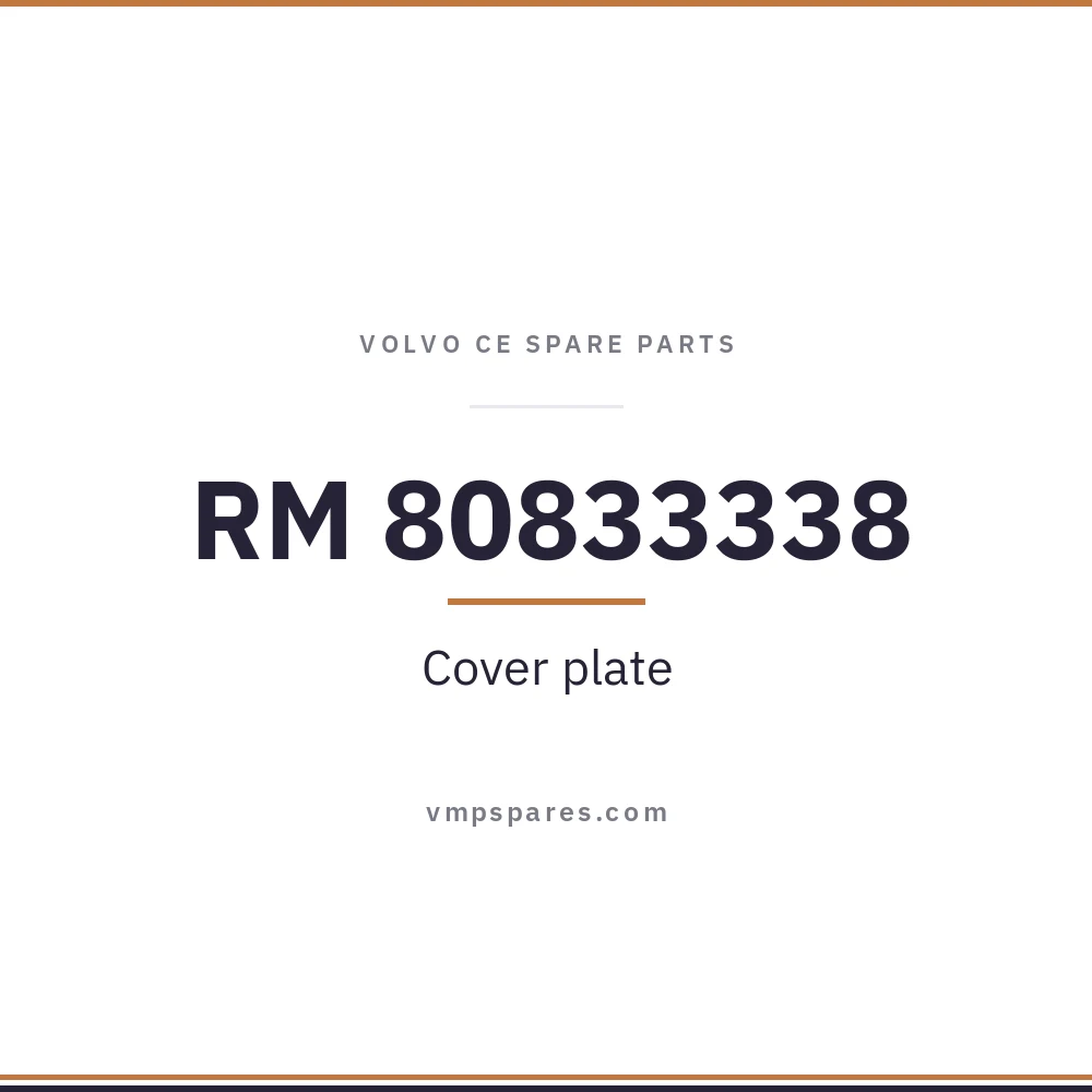 RM 80833338 – Cover plate