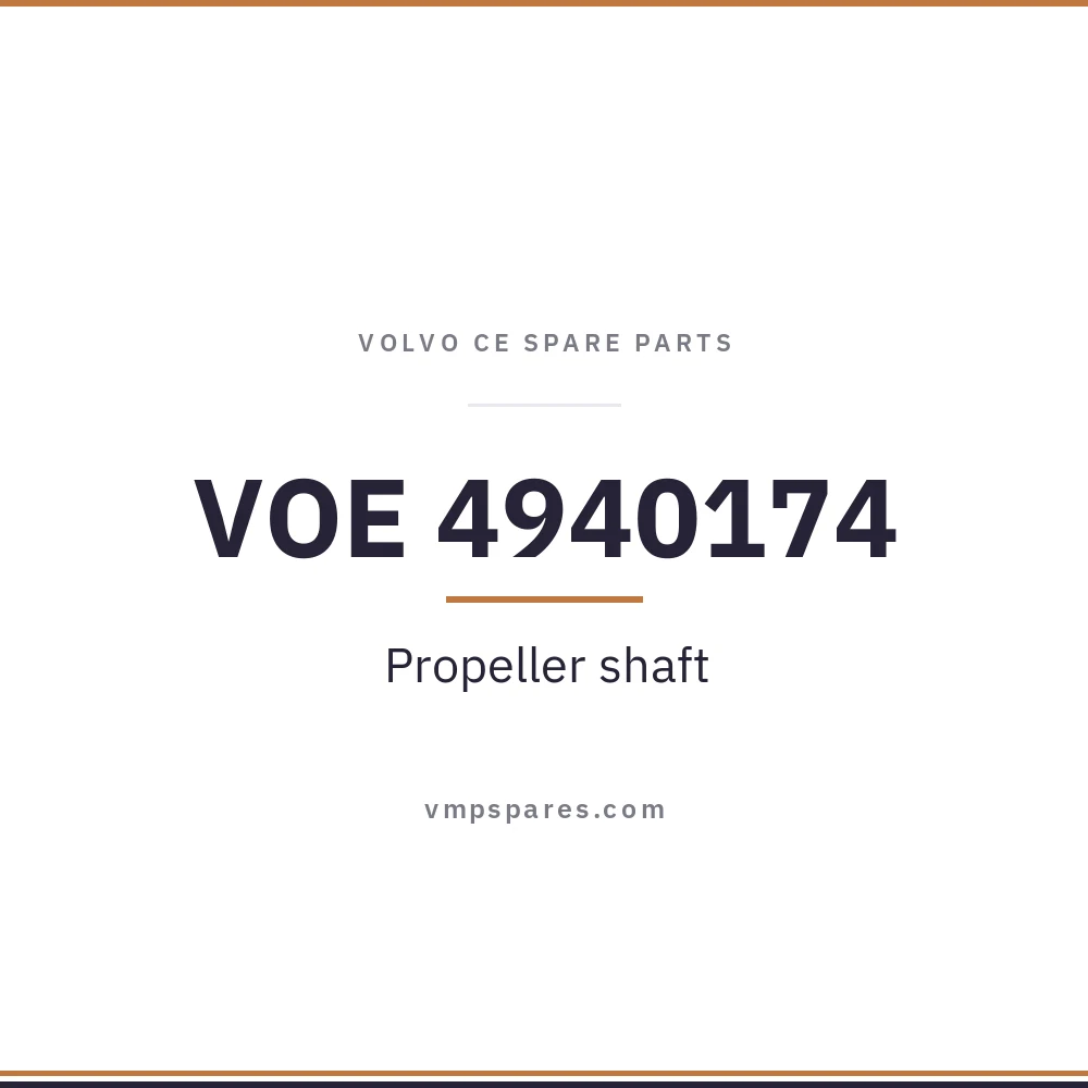 VOE 4940174 – Propeller shaft