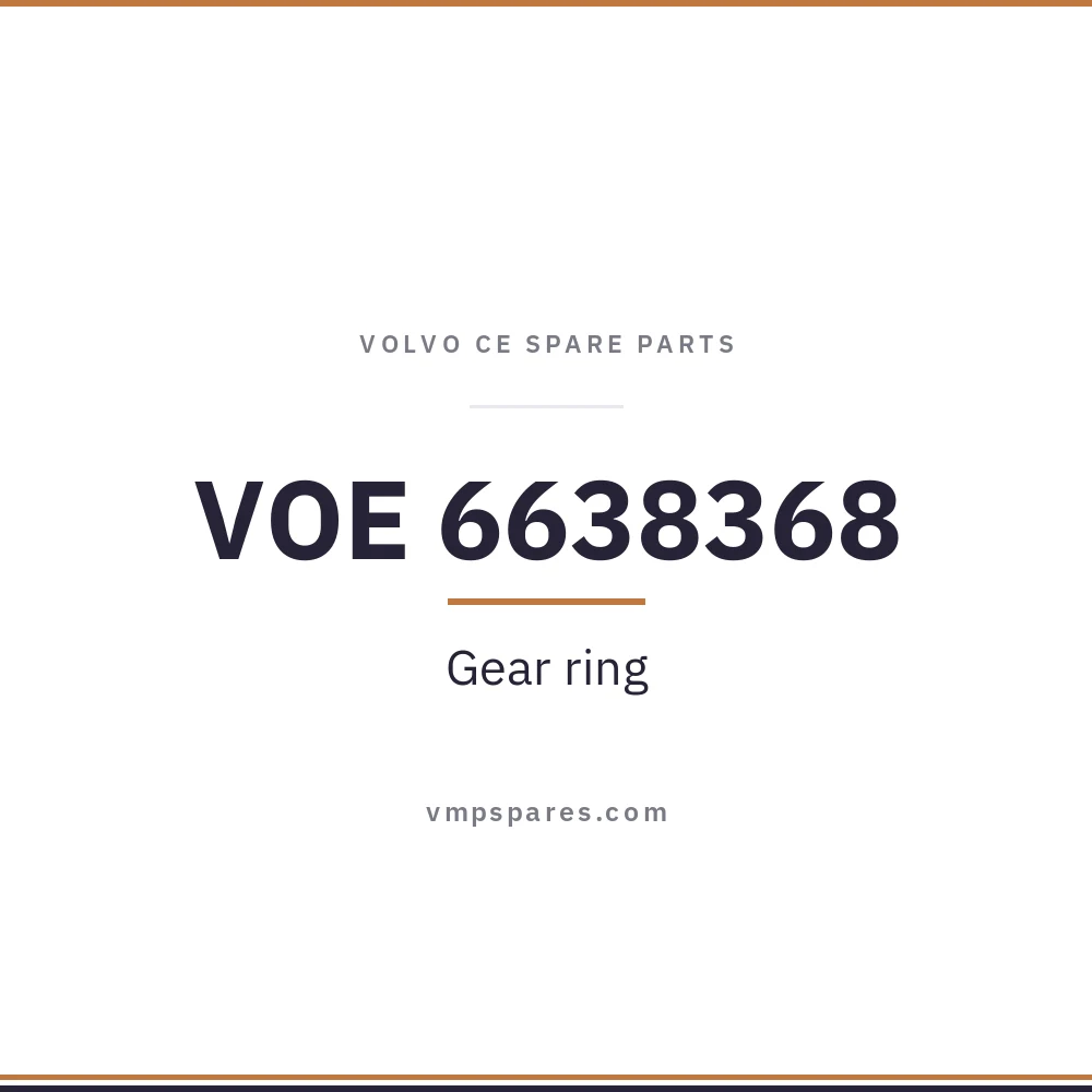 VOE 6638368 – Gear ring