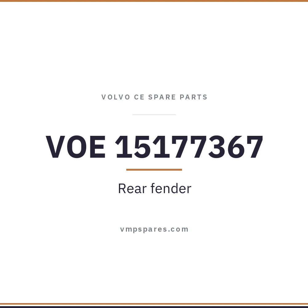 VOE 15177367 – Rear fender