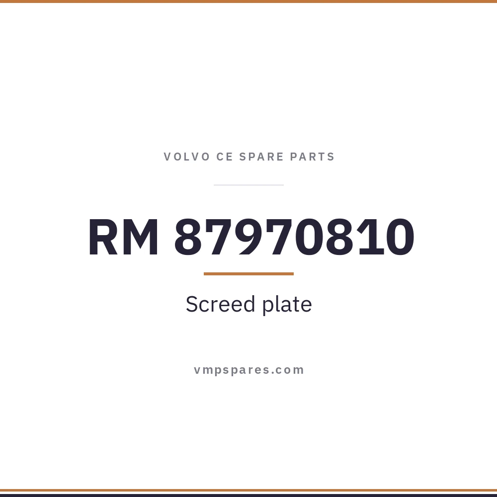 RM 87970810 – Screed plate