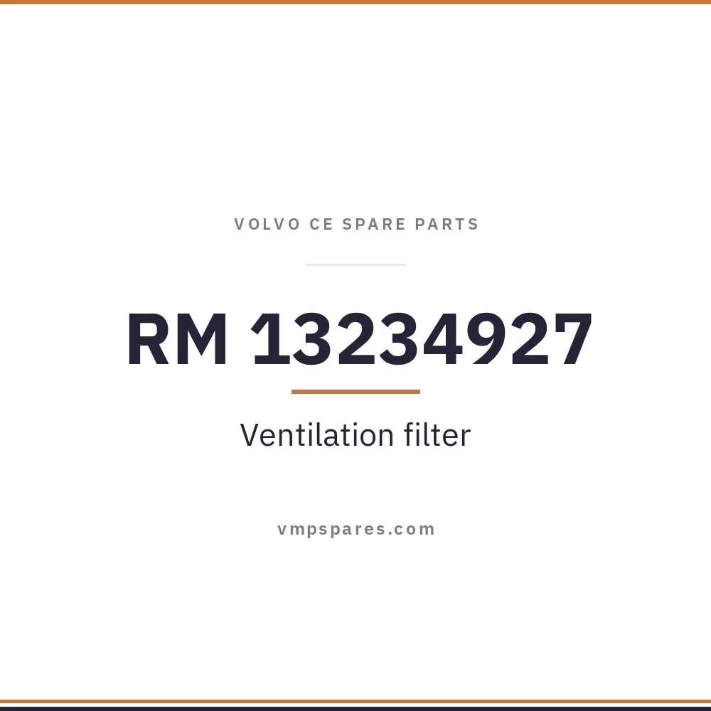 RM 13234927 – Ventilation filter