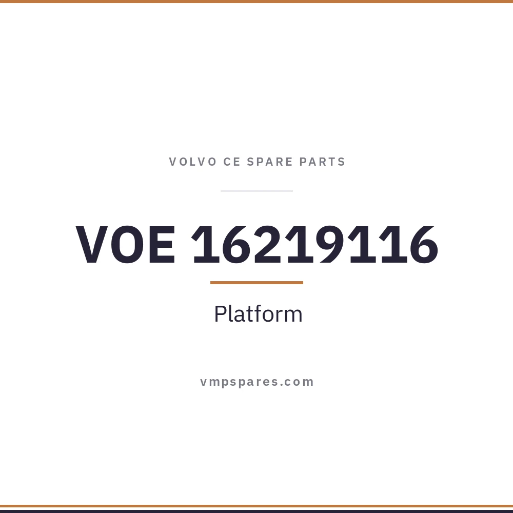 VOE 16219116 – Platform