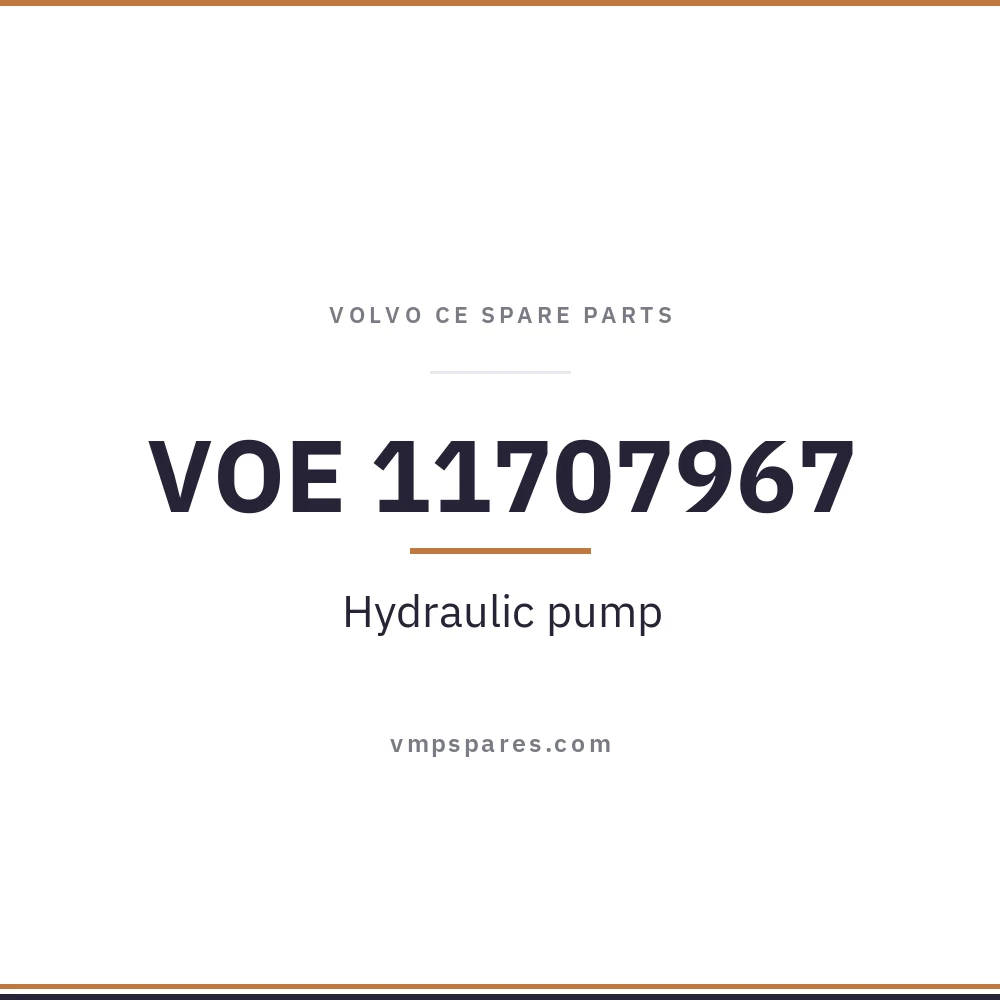 VOE 11707967 – Hydraulic pump