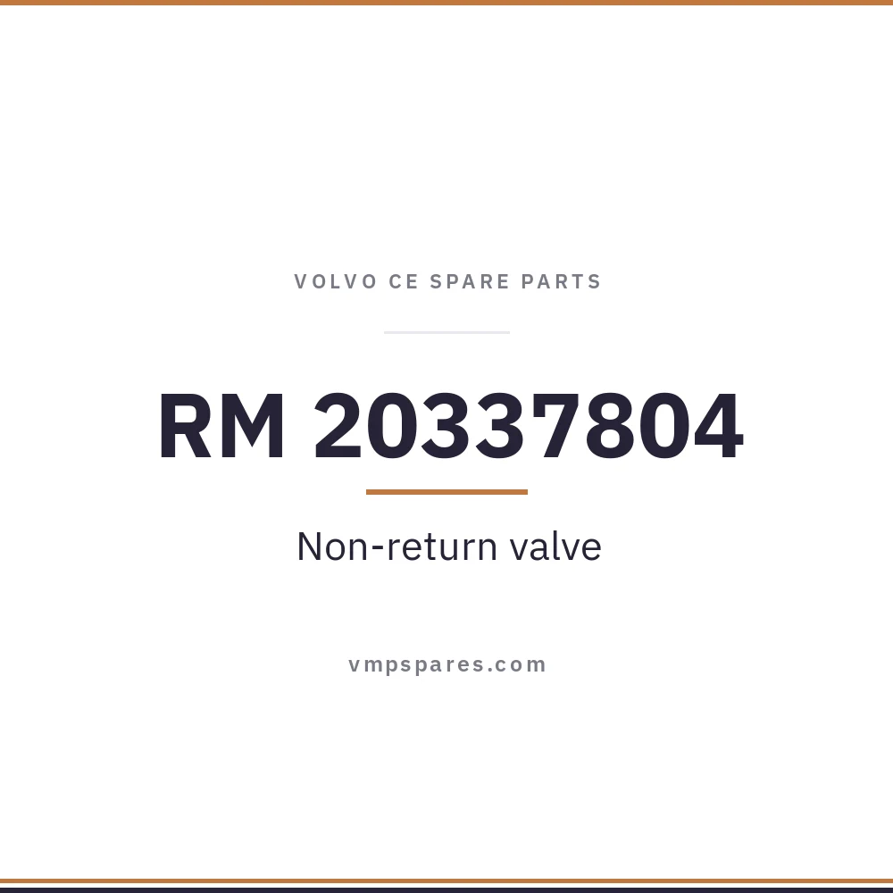 RM 20337804 – Non-return valve