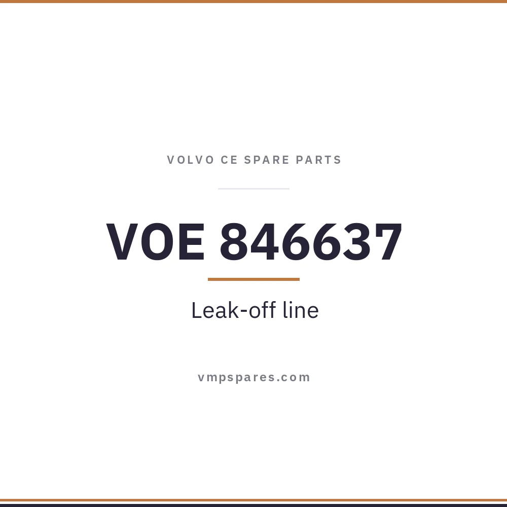 VOE 846637 – Leak-off line
