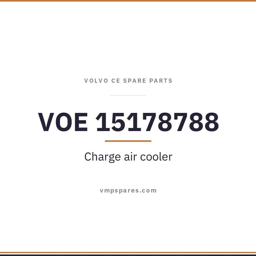 VOE 15178788 – Charge air cooler
