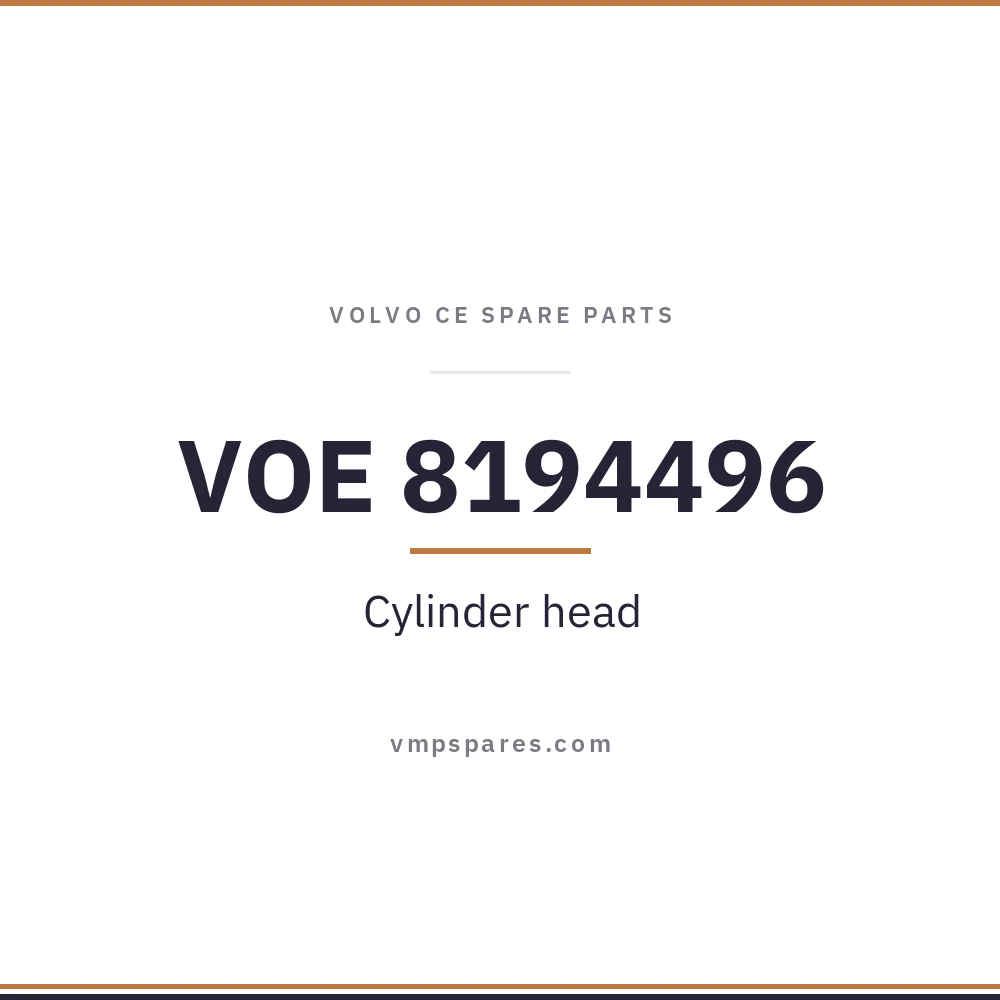 VOE 8194496 – Cylinder head