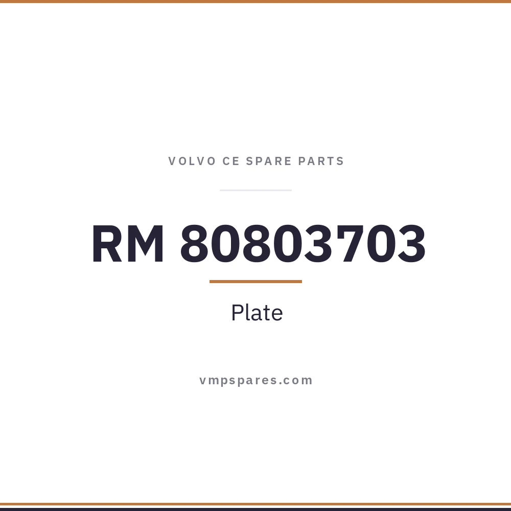 RM 80803703 – Plate