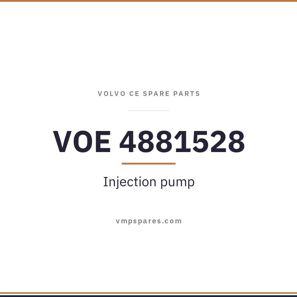 VOE 4881528 – Injection pump