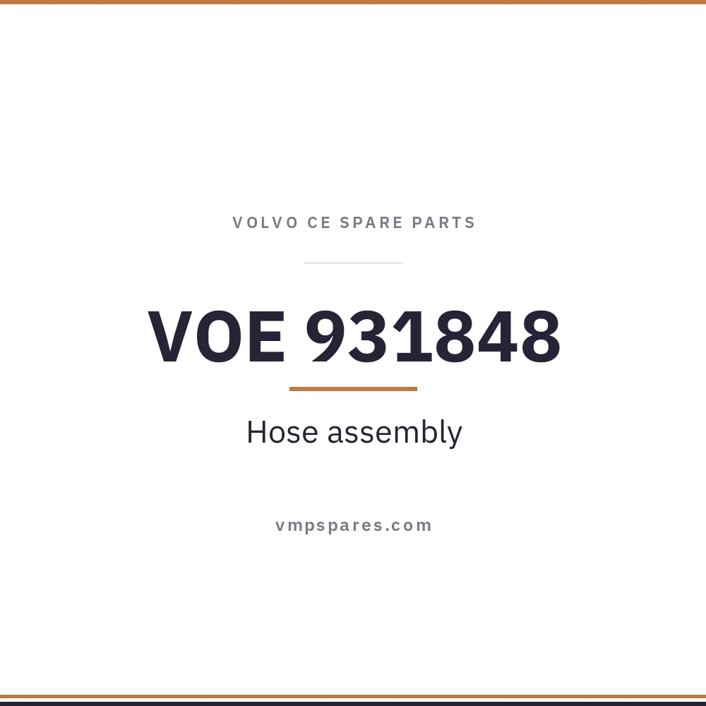 VOE 931848 – Hose assembly
