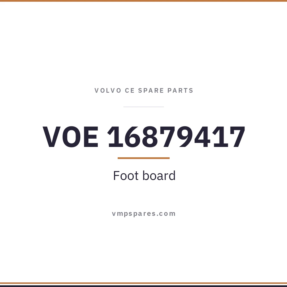 VOE 16879417 – Foot board