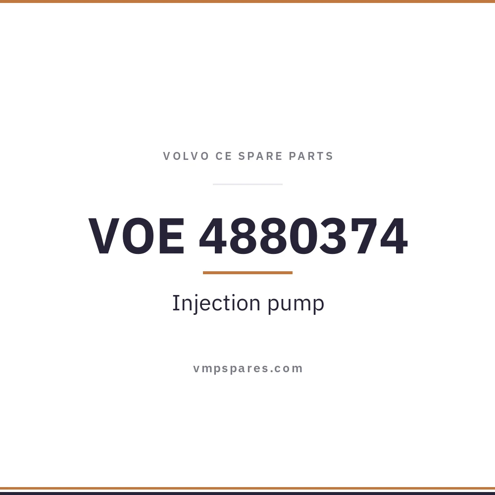 VOE 4880374 – Injection pump