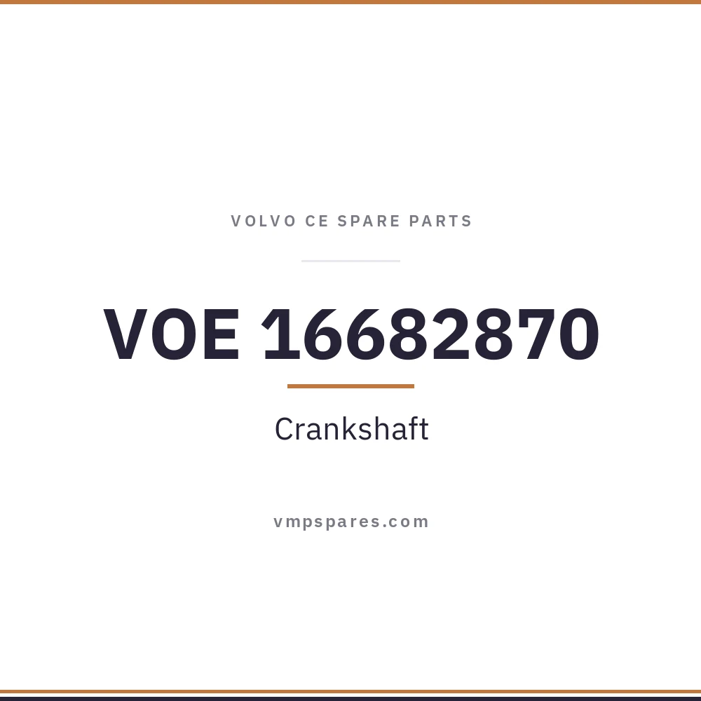 VOE 16682870 – Crankshaft