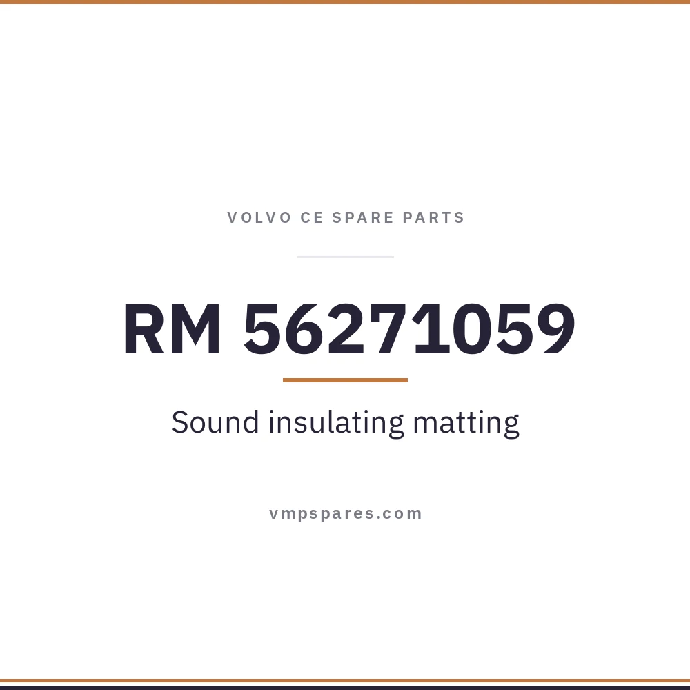 RM 56271059 – Sound insulating matting