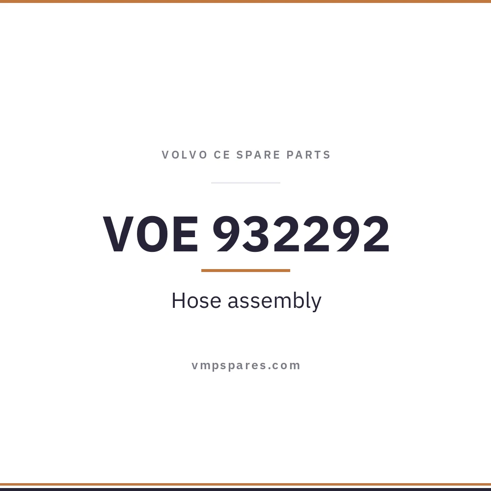 VOE 932292 – Hose assembly