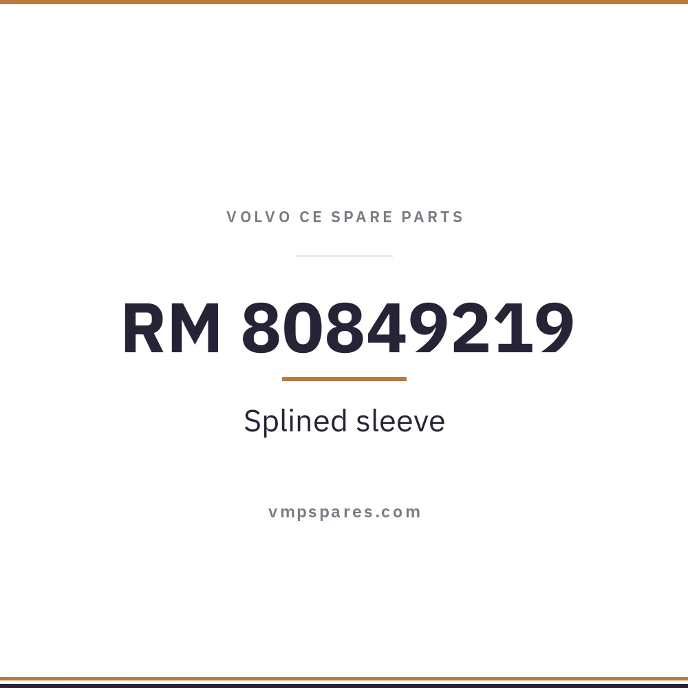 RM 80849219 – Splined sleeve