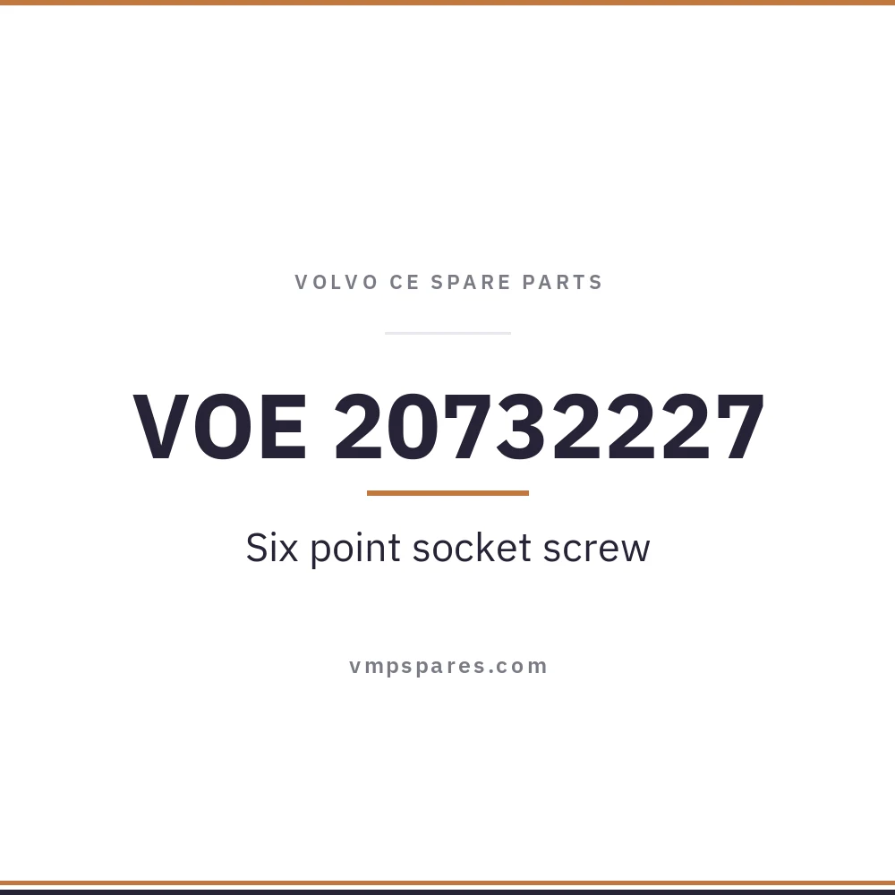 VOE 20732227 – Six point socket screw