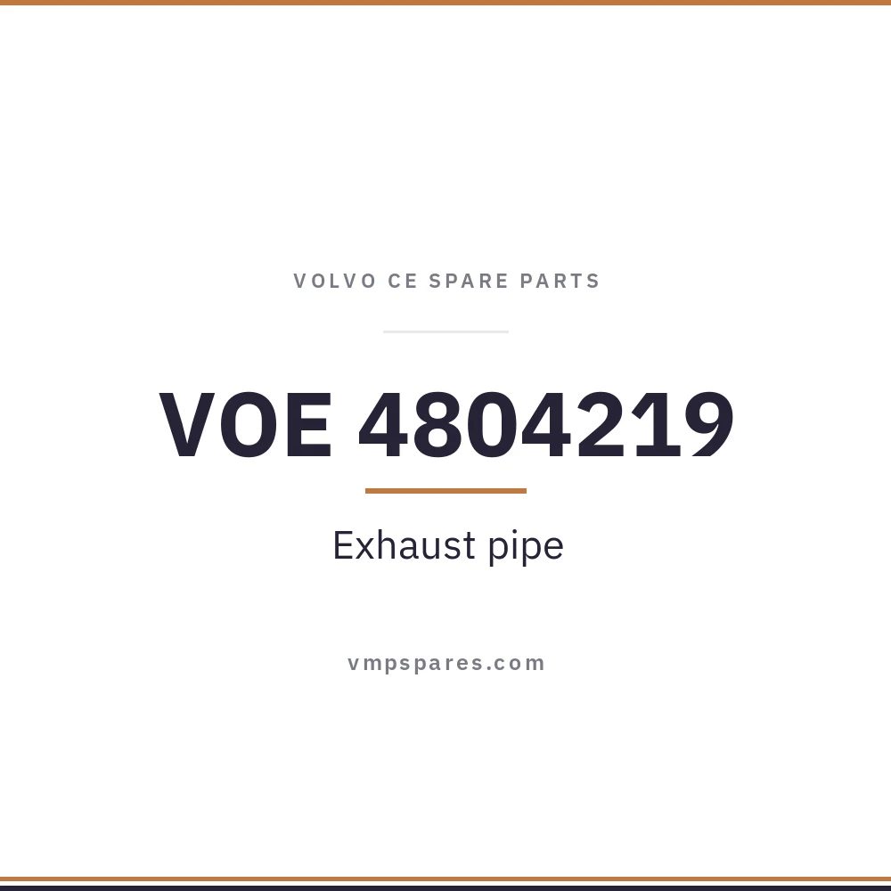 VOE 4804219 – Exhaust pipe