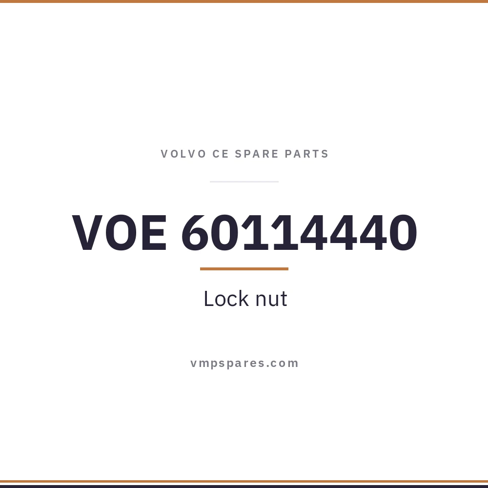 VOE 60114440 – Lock nut