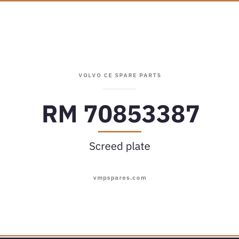 RM 70853387 – Screed plate
