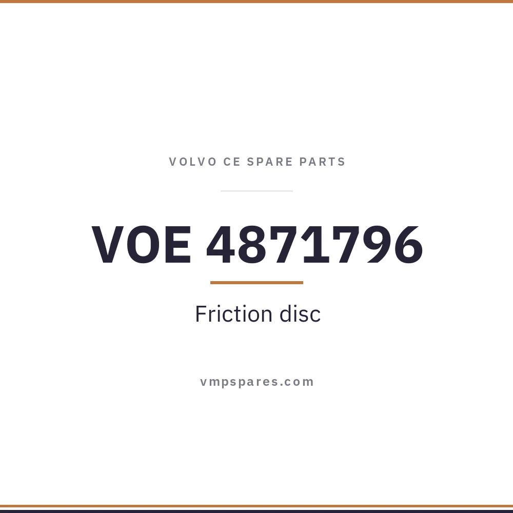 VOE 4871796 – Friction disc