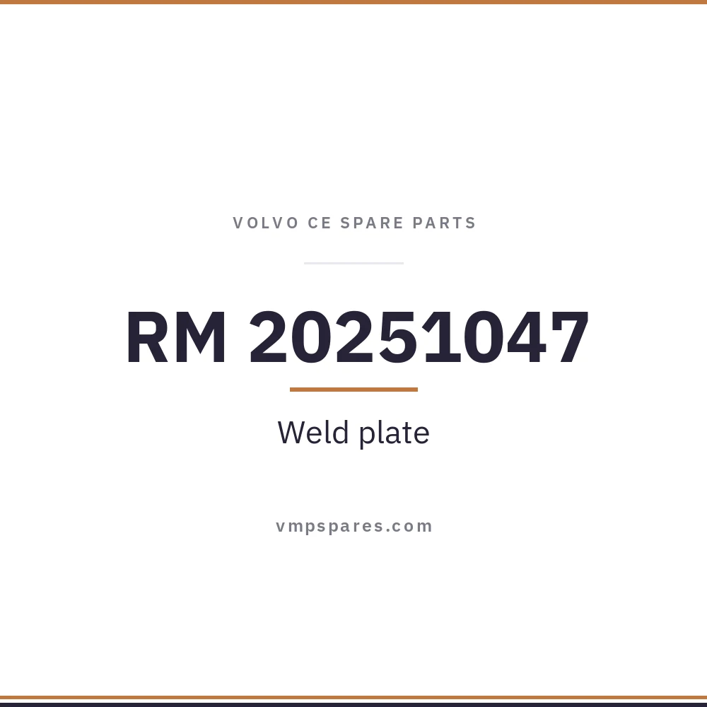 RM 20251047 – Weld plate
