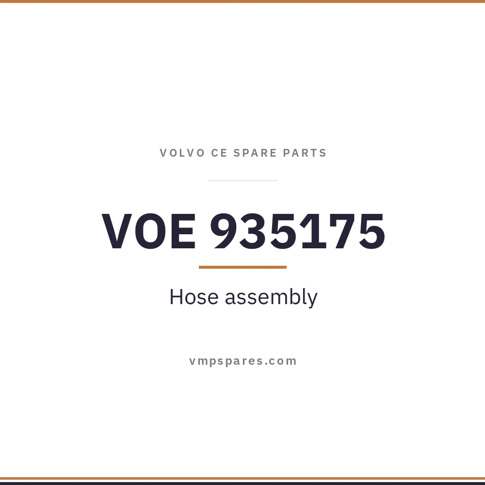 VOE 935175 – Hose assembly