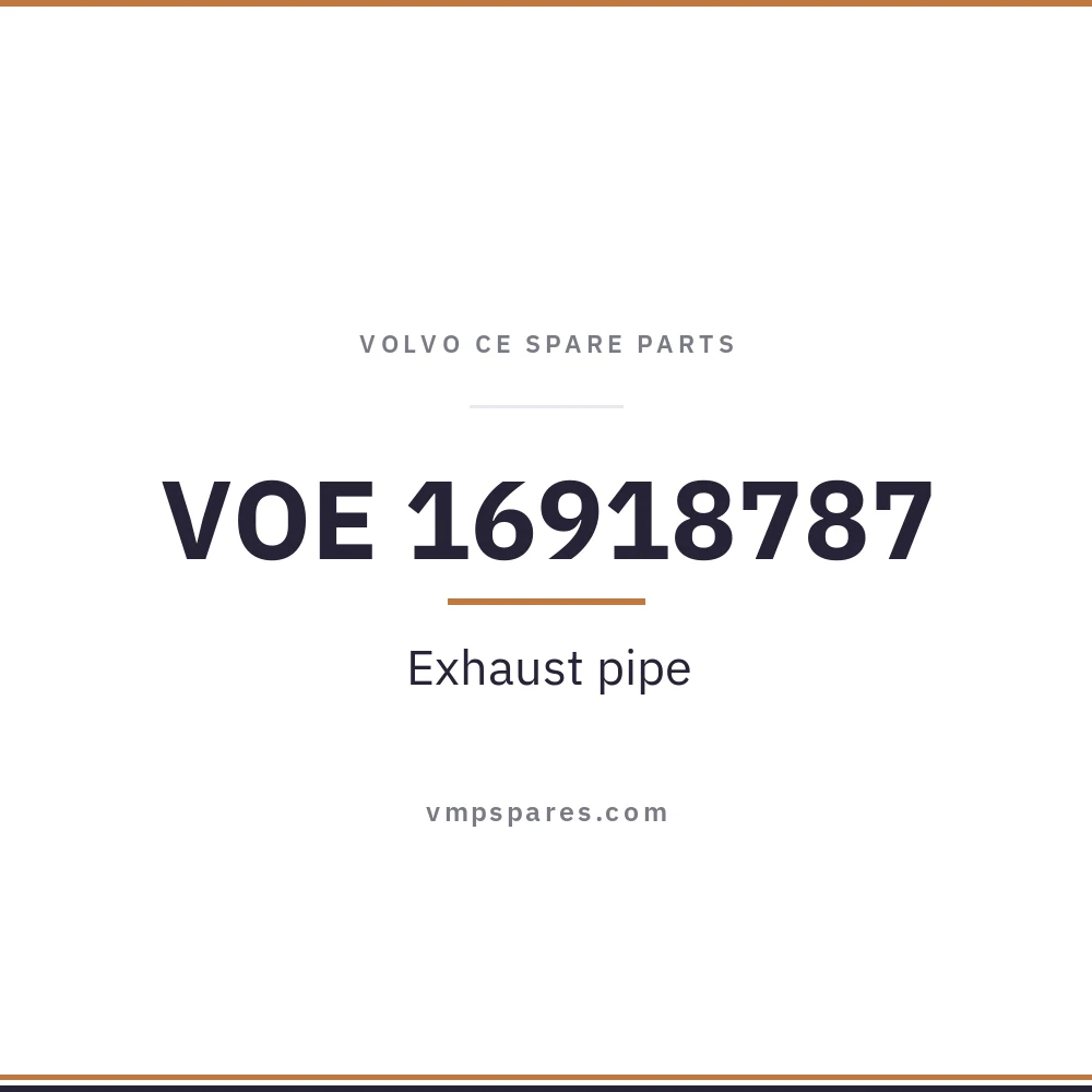 VOE 16918787 – Exhaust pipe