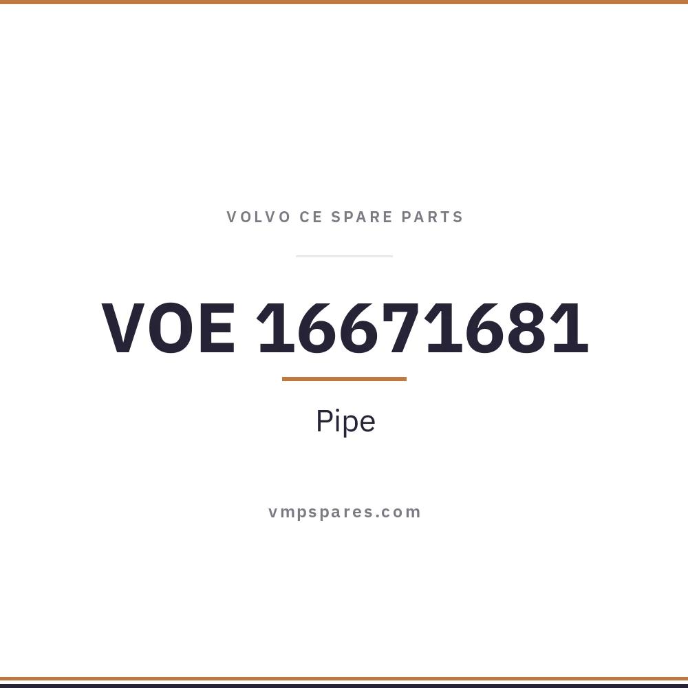 VOE 16671681 – Pipe