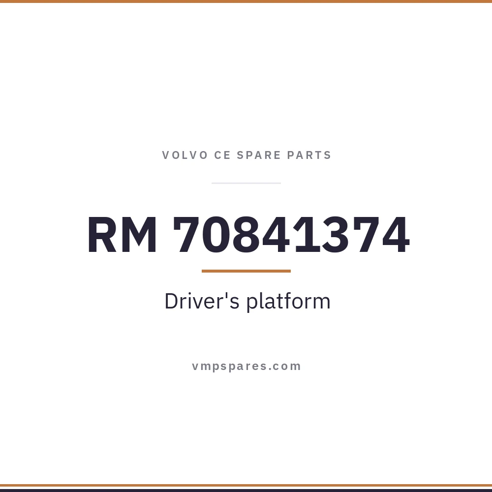 RM 70841374 – Driver’s platform