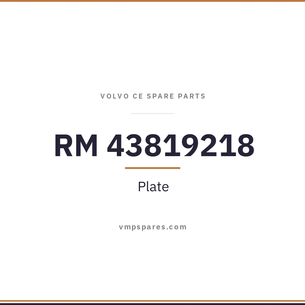RM 43819218 – Plate