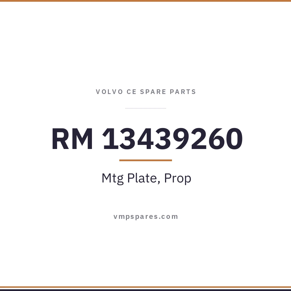 RM 13439260 – Mtg Plate, Prop