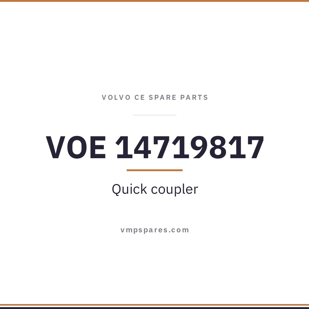 VOE 14719817 – Quick coupler