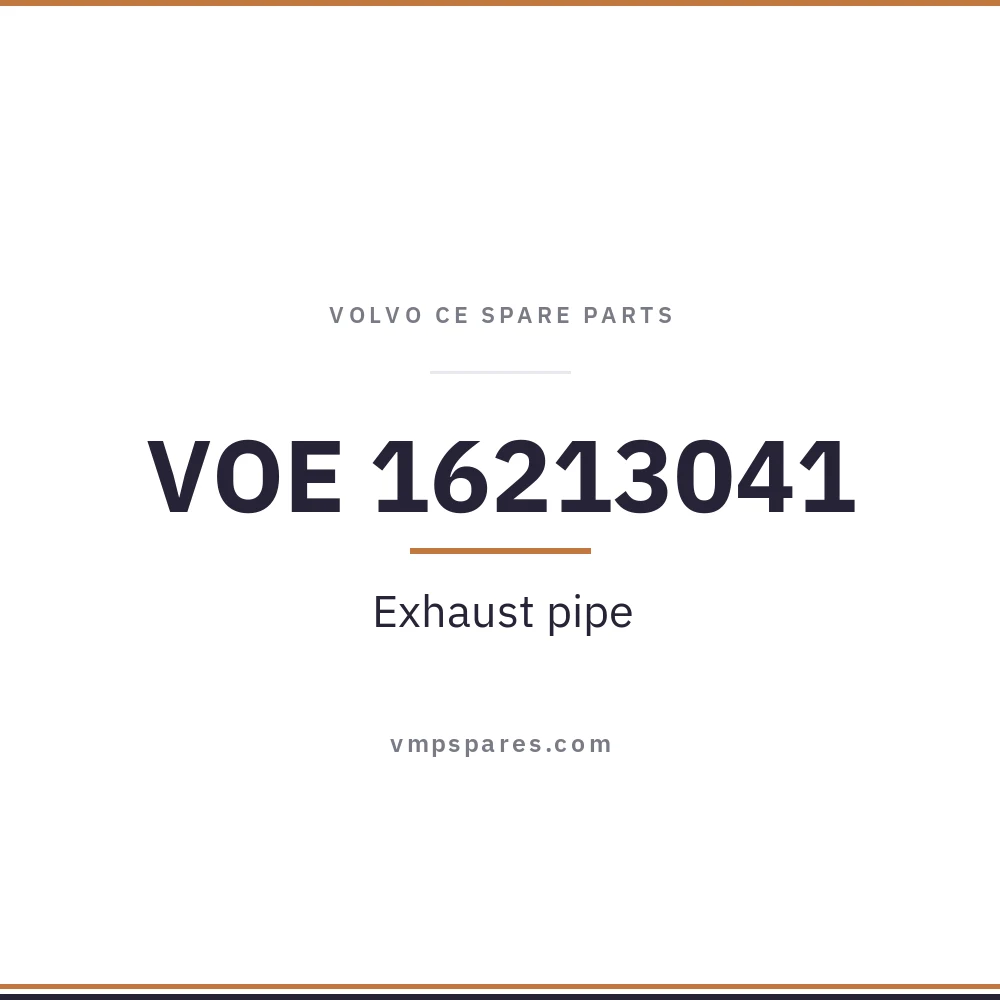 VOE 16213041 – Exhaust pipe