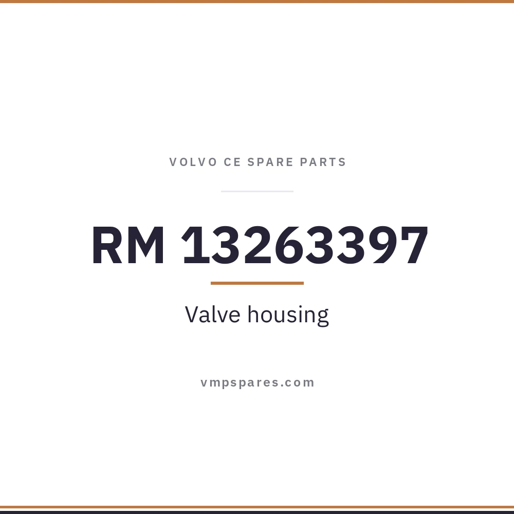 RM 13263397 – Valve housing