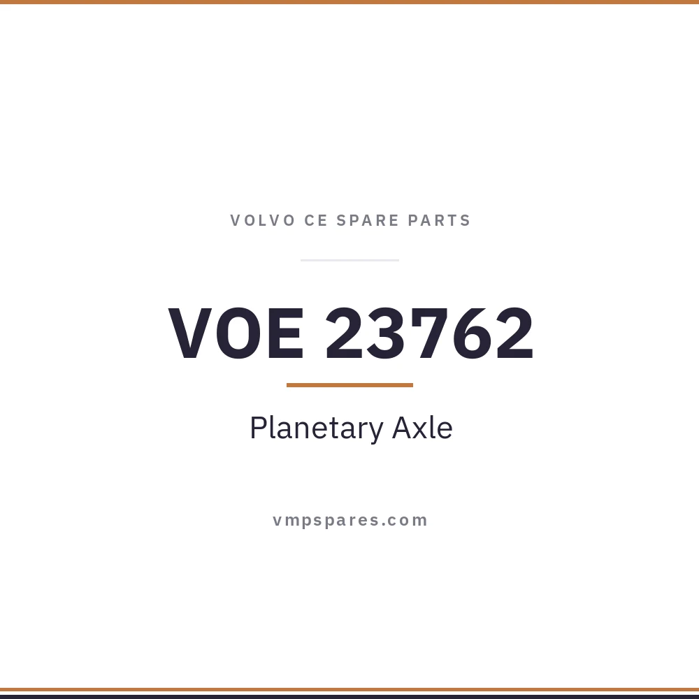 VOE 23762 – Planetary Axle