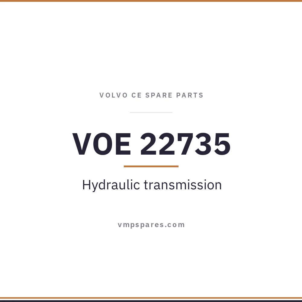 VOE 22735 – Hydraulic transmission