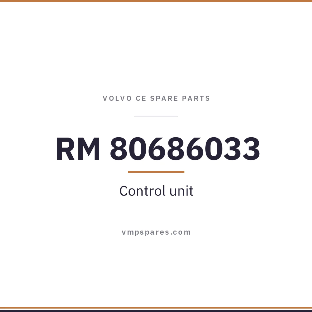 RM 80686033 – Control unit