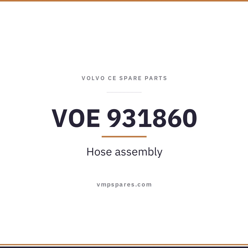 VOE 931860 – Hose assembly