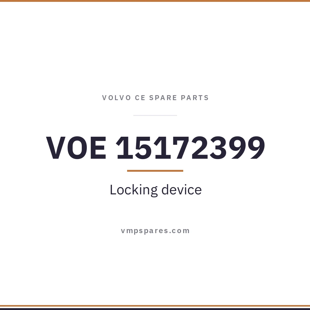 VOE 15172399 – Locking device