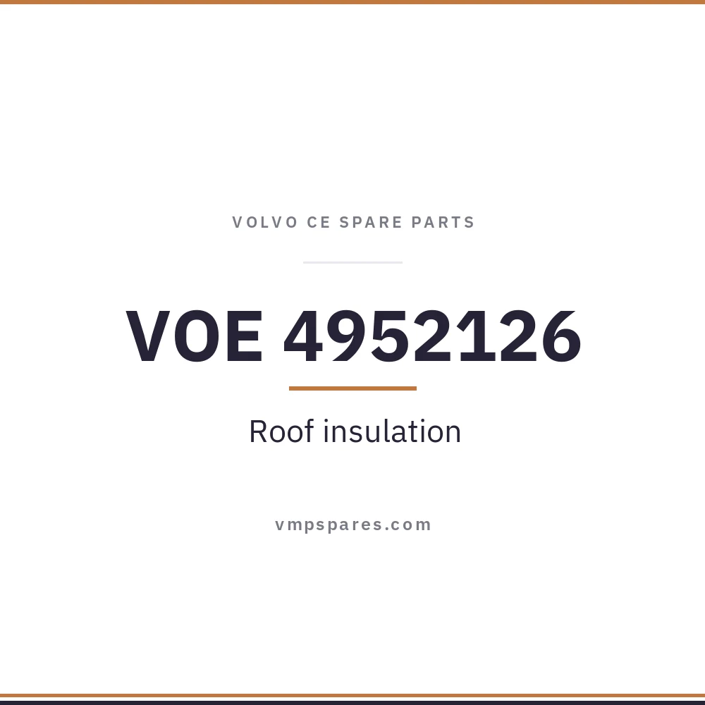 VOE 4952126 – Roof insulation