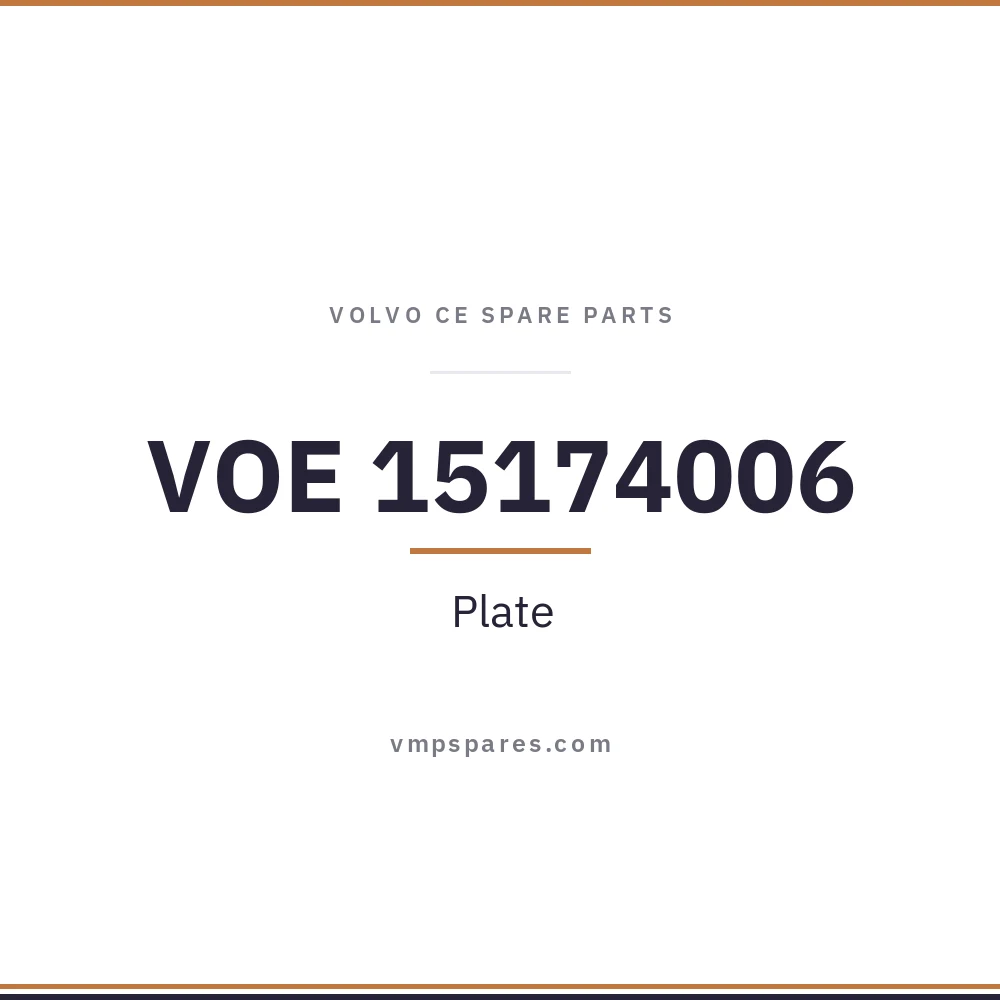 VOE 15174006 – Plate