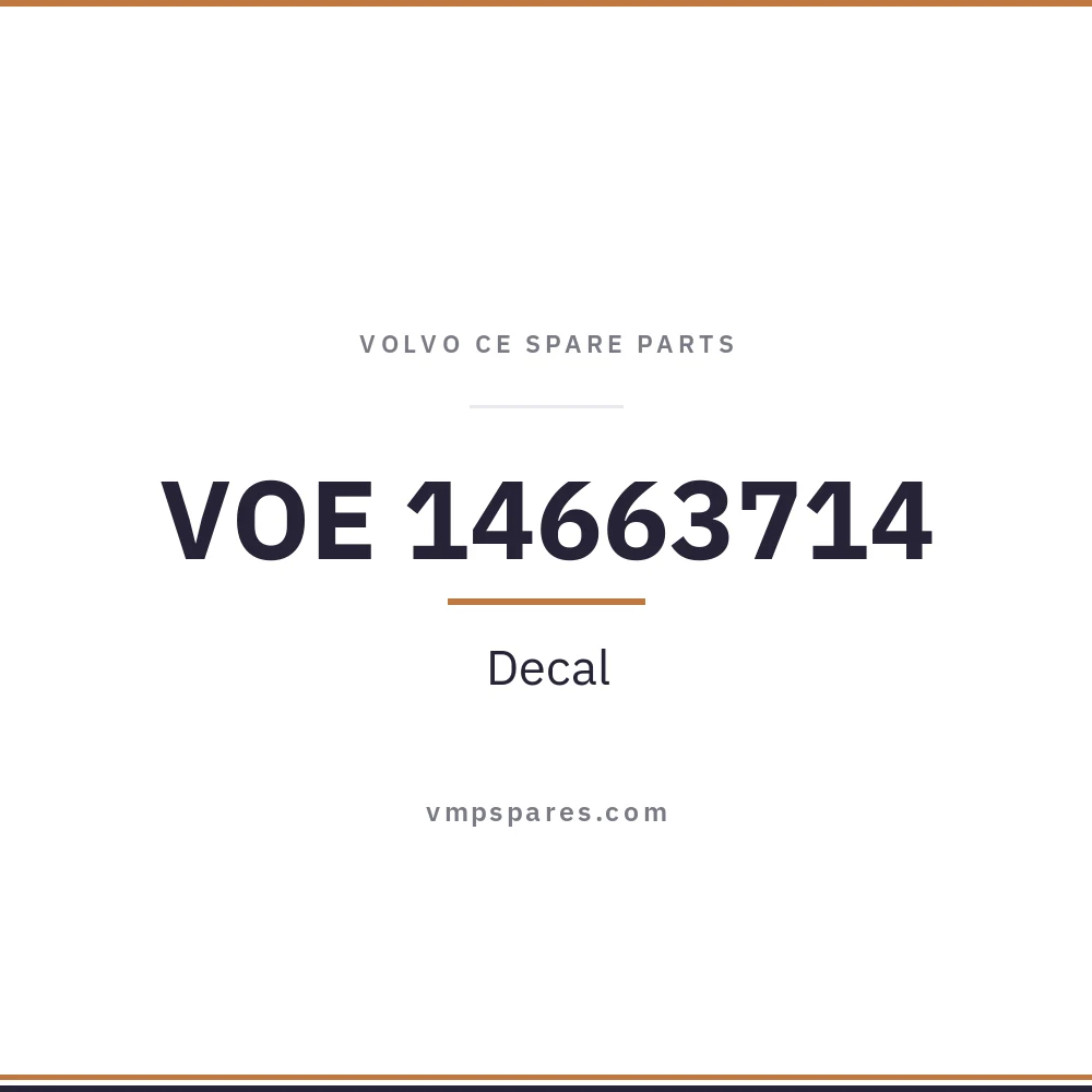 VOE 14663714 – Decal
